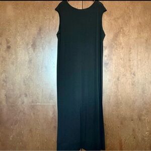 Womens Dress Size 2X Black Solid Stretchy Minimalist Midi Capsule Pursuits Ltd